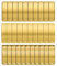 Telituny 30 Pack Blank Brass Name Plates,7.6x2.5cm DIY Engraving Blanks with 60 Screws((M2 Screw Holes),Laser Engravable Plates for Photo Frames Trophies Gifts Artwork Wood Crafts