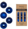 Weihnachtskugeln Glas 4cm 36 Stück - matt & glänzend - Kleine Christbaumkugeln Weihnachtsbaumkugeln für Weihnachten - Christbaumschmuck & Weihnachtsbaumschmuck Königsblau - Royal Blue