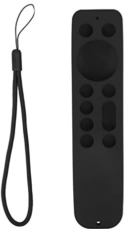 Glomora Silikon-Schutzhülle für OnePlus TV Y1S Fernbedienung, weiche Anti-Drop-Abdeckung, leicht, stoßfest, anwendbares Szenario (Black Set)