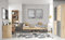 M Möbel-Direkt Deutschlands schnelle Möbel Jugendzimmer Lupo - Kinderzimmer Komplett Set in Artisan Oak und Dark Grey, Matratze & Lattenrost optional - Verschiedene Set Varianten (9 teilig)