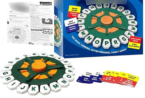 YCVBCY Juego de Palabras de Pensamiento Genérico, Quick Thinking Letter Pressing Game, Juego de Mesa Familiar de Ritmo Rápido, Juego de Letras, Juegos de Mesa Educativos para Todas Las Edades -B