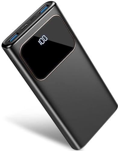 Power Bank High-Speed Charging 10000mAh, Portable Charger Dual Current Mode Phone Battery Pack with USB C Input & Output, PowerBank Triple 3A for iPhone iPad Samsung Xiaomi Android Long Life Recharge