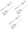 OUNONA 3 Pairs Whisk Blenders Stand Mixer Stirring Attachments Food Blender Hand Mixer Maker Eggbeater Ninja Blender Auto Stirrer Cooking Automatic Machine Stainless Steel re-usable