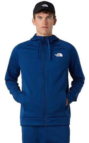 The North Face Men's Reaxion 2.0 Hooded Full Zip Jacket, Estate Blue Dark Heather, XXL