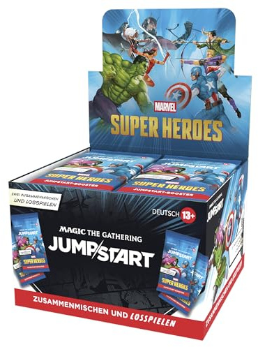 Magic: The Gathering | Marvel Super Heroes Jumpstart-Booster-Display | Kartenspiel für 2 Personen (Deutsche Version)