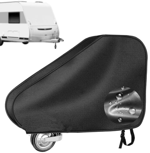 BOOSHMall Copertura per timone per roulotte, gancio di traino con chiusura a scatto, tessuto Oxford 600D con rivestimento in PVC, 100% impermeabile, copertura universale per timone per auto