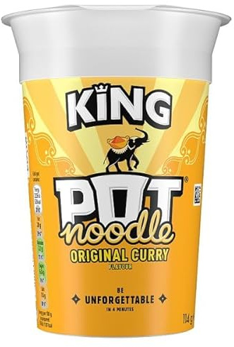 Pot Noodle Original Curry King 114 g | Case of 12