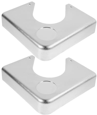 Alasum Billardtisch Eckplatten Satz 2stücke aus Resin Hartkunststoff mit Silbernem Chromecken Design Praktisches Zubehör für Billard Tisch im Spielzimmer Schützt und Ersetzt Ecken