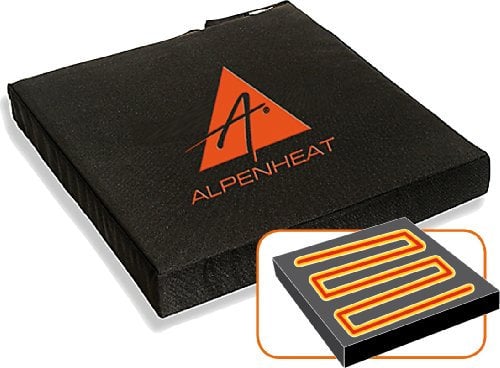 Alpenheat beheiztes Sitzkissen, strapazierfähig und robust, wasser abweisend, hochwertiger Schaumstoff