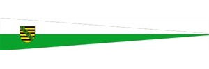 Langwimpel Sachsen 30 x 150cm Fahne / Flagge