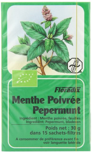 Salus Haus Organic Peppermint 15 Teabags (Pack of 6, Total 90 Teabags)