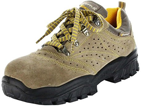 Cofra New Nilo S1 P SRC, Zapatos de Seguridad, Beige/Amarillo, 46