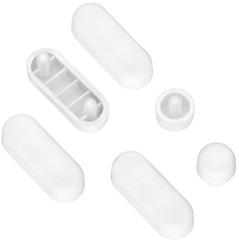 Cornat Puffersatz – weiß – Kunststoff – für WC-Sitze | Stoßdämpfer und Puffer-Set – passend für Cornat WC-Sitz Art of Acryl, Metal Plate und Hologramm – Ersatzteile und Zubehör