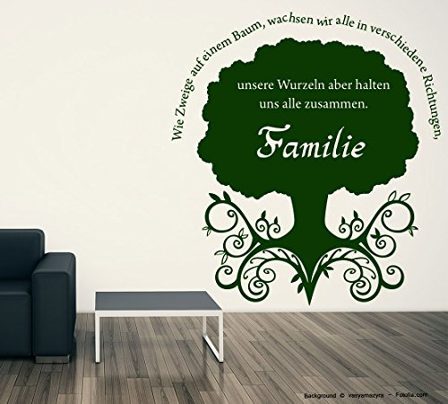 Sunnywall Wandtattoo Familienbaum Baum Gold Gr2