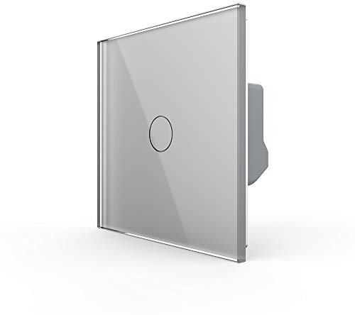 LIVOLO UE Estándar 1Gang interruptor de la luz de la pantalla táctil de 2 maneras con el indicador del LED interruptor de cristal cristalino de lujo,VL-C701S-15-A