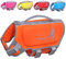 VIVAGLORY Gilet da Nuoto Leggero per Cani, Giubbotto Salva Vita in Neoprene Ecocompatibile con D-Ring e Chiusura Rapida per Maggiore Comfort e Sicurezza, Arancione