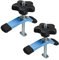 POWERTEC 71389 T-Track Mini abrazadera de sujeción, 3-5/8 pulgadas de largo x 3/4 pulgadas de ancho, paquete de 2, azul y negro