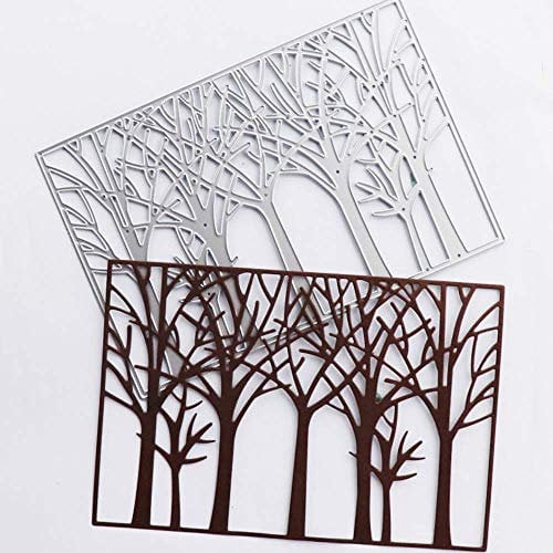 EPRHY Baum-Stanzformen, Metall Scrapbooking Stanzformen Schablonen für Kartenherstellung, dekorative Prägung, DIY Papierkarten, Albumstempel