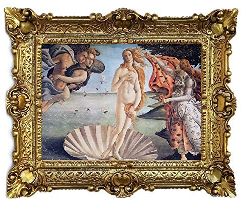 Lnxp Wunderschönes Bild 56x46 cm Gemälde Antik Barock Repro * Die Geburt der Venus * Gemälde von Sandro Botticelli 50B