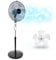 Duronic Pedestal Fan FN45, Electric Cooling Fans, Floor Standing Fan, Lightweight Height Adjustable Tilt, 5 Blades, 4 Speeds, High Velocity Oscillating Air Cooler Stand Fans for Home Bedroom Office