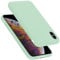 Cadorabo Custodia compatibile con Apple iPhone X/XS in LIQUID VERDE CHIARO - Morbida Cover Protettiva Sottile di Silicone TPU con Bordo Protezione - Ultra Slim Case Antiurto Gel Back Bumper Guscio