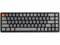 Keychron K6 Teclado mecánico inalámbrico intercambiable en caliente Bluetooth 5.1/con cable, 65% compacto, 68 teclas, diseño ISO-UK-Layout RGB LED retroiluminado N-Key Rollover, rojo swich