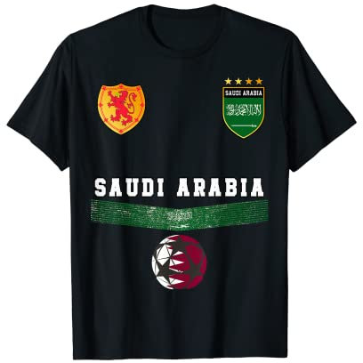 Saudi-Arabien Fußball-Fans Trikot Saudi-Arabische Flagge Fußball T-Shirt