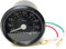 Tacho 60mm schwarz bis 80 km/h mit Beleuchtung passend für Hercules Prima 2 3 4 5, Simson S50 S51 S53 S70, Zündapp, Kreidler, Puch – Tachometer für Mofa, Mokick schwarzes Ziffernblatt + weiße Anzeige
