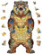 AthlChamp Holzpuzzle für Erwachsene und Kinder, magische Holzpuzzle in Tierform, einzigartig geformte Puzzleteile, 18.4 x 35 cm, 200 Teile, Bär King, Medium