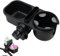 Kinderwagen Getränkehalter, Tragbarer Getränkehalter Fahrrad, Fahrrad Getränkehalter, 3-in-1 Universal Becherhalter Handyhalter für Kinderwagen, Fahrrad, Rollstuhl, Gehhilfe, Roller, Schwarz