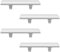 EBANKU 4PCS Weihnachtsstrumpfhalter für Kaminsims, Weihnachtsstrumpf Halter Metall Kamin Haken Weihnachtsstrumpf Haken Set Weihnachtsstrümpfe Aufhänger für Kaminsims Deko Schmücken (Silber)