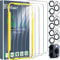 Ferilinso para Protector de Pantalla iPhone 15 Pro Max 4 Piezas HD Cristal Templado Accesorios 4 Piezas Protector de Lente de cámara Funda Amistoso Marco de montaje