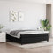 prissent Boxspringbett 180x200 cm Bettrahmen Bett Polsterbett mit Stützbeinen Samt Betten Bett Bettgestell Bed Frames Hohes Bett Beds for Bedrooms Einzelbett Doppelbett Schlafzimmerbett Schwarz