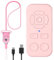 TIK Tok Scrolling Remote Control for iPhone, iPad, iOS, Android, Bluetooth Remote Control For Kindle App Page Turner,Camera Photo, Video Like Clicker for iPhone,Samsung,Smartphone, Pink