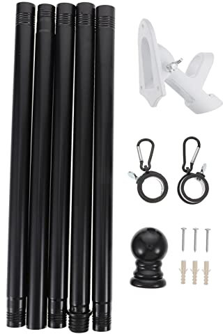 Sosoport 1 Satz Fahnenmast gesetzt Schalke Fahne USA-amerikanischer Flaggenmast Gartenflaggenmast Flaggenmast-Set Ausstellungsregale amerikanische Flagge Fahnenmasthalterung Fahnenmast-Kit