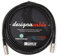 designacable.com 10m - Black Flexible Midi Lead - Handmade in the UK using Van Damme XKE Cable & Rean NYS322 5 Pin DINs.