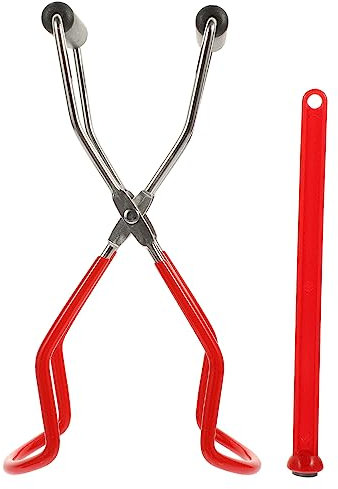Hoement 1 Set Can Lifter Bottle Picker Canning Tong Canning Tools Kitchen Supply Canning Kit Jam Cans Tongs Jar Lifter for Canning Kitchen Tongs Canning Rack Canning Supplies