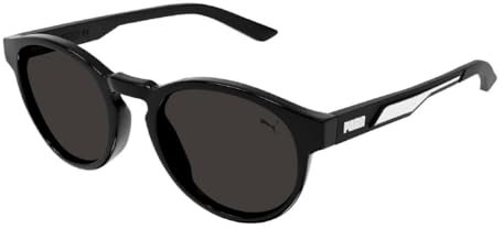 PUMA PJ0060S Brille, Erwachsene, Unisex, Black-Black-Smoke, Einheitsgröße