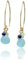 KOKO Chalcedon Ohrringe, Chalcedon Ohrhänger, Ohrringe mit Natursteinen für Frauen und Mädchen, 18k Vergoldet, Geschenk für Muttertag, Weihnachten, Valentinstag, Geschenkbox