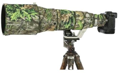 CHASING BIRDS Camouflage Waterproof Lens Coat for CANON RF 600mm F4 L IS USM Rainproof Lens Protective Cover (Green Leaf Camouflage)