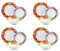 Excelsa Oriental Spring Service de vaisselle 12 pièces, porcelaine, lot de 4 personnes, multicolore