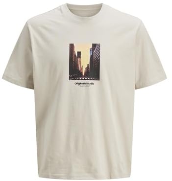 JACK & JONES Herren Jorvesterbro Picture Tee Ss Crew Neck Sn