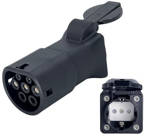 JULIK V2L Adapter Nur für IONIQ 5 IONIQ 6 INSTER EV6 mit V2L-Funktion - 3,5KW 16A 230V Vehicle to Load Adapter für Hyundai Kia Genesis EV (Fahrzeuge Müssen V2L-Funktionen Unterstützen)