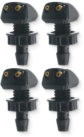 NJCXOLA 4 boquilla del limpiaparabrisas del automóvil,LavaparabrisasBoquilla limpiaparabrisasBoquilla pulverizadoraBoquilla pulverizadora ajustable(1.8 * 2.9cm)