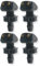 NJCXOLA 4 boquilla del limpiaparabrisas del automóvil,LavaparabrisasBoquilla limpiaparabrisasBoquilla pulverizadoraBoquilla pulverizadora ajustable（1.8 * 2.9cm）