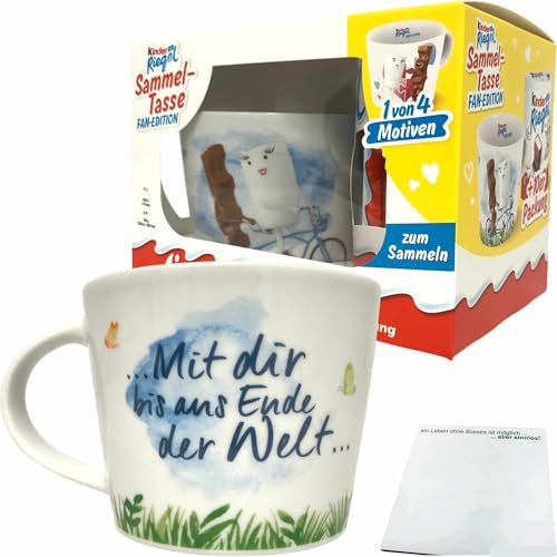 usy Bundle für Kinder Riegel Sammeltasse 2025 Fan Edition Motiv 2 Mit dir bis ans Ende der Welt + usy Block