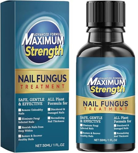 Extra Strong Fungal Nail Treatment for Toenails & Fingernails – Powerful Fungus Eliminator, Repair & Strengthen Damaged, Broken Nails. Anti-Fungal Nail Renewal Solution to Restore Healthy Nails, 30 ml