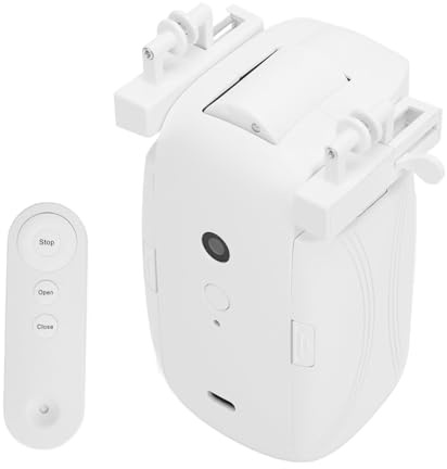 Automatischer Vorhangöffner, WiFi App Fernbedienung, Intelligenter Vorhangöffner mit Lichtsensor, Timer, Leisemodus, Vorhangschließeröffner für Raffrollo, T Schiene, U Schiene,