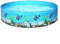 Piscina de plástico duro plegable de 297 litros de capacidad de 78 galones, material de PVC no inflable, resistente al desgaste, azul para niños pequeños, familia, baño, patio trasero, verano, juegos