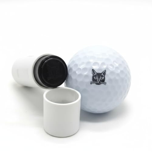 SWVL Sports Cat Golf Ball Stamp Marker- Black